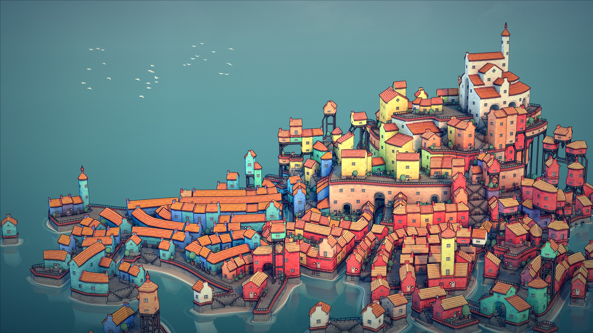 《城镇设计师 Townscaper》Switch中文版NSP下载 – 含1.0.1补丁-鼎誉项目网