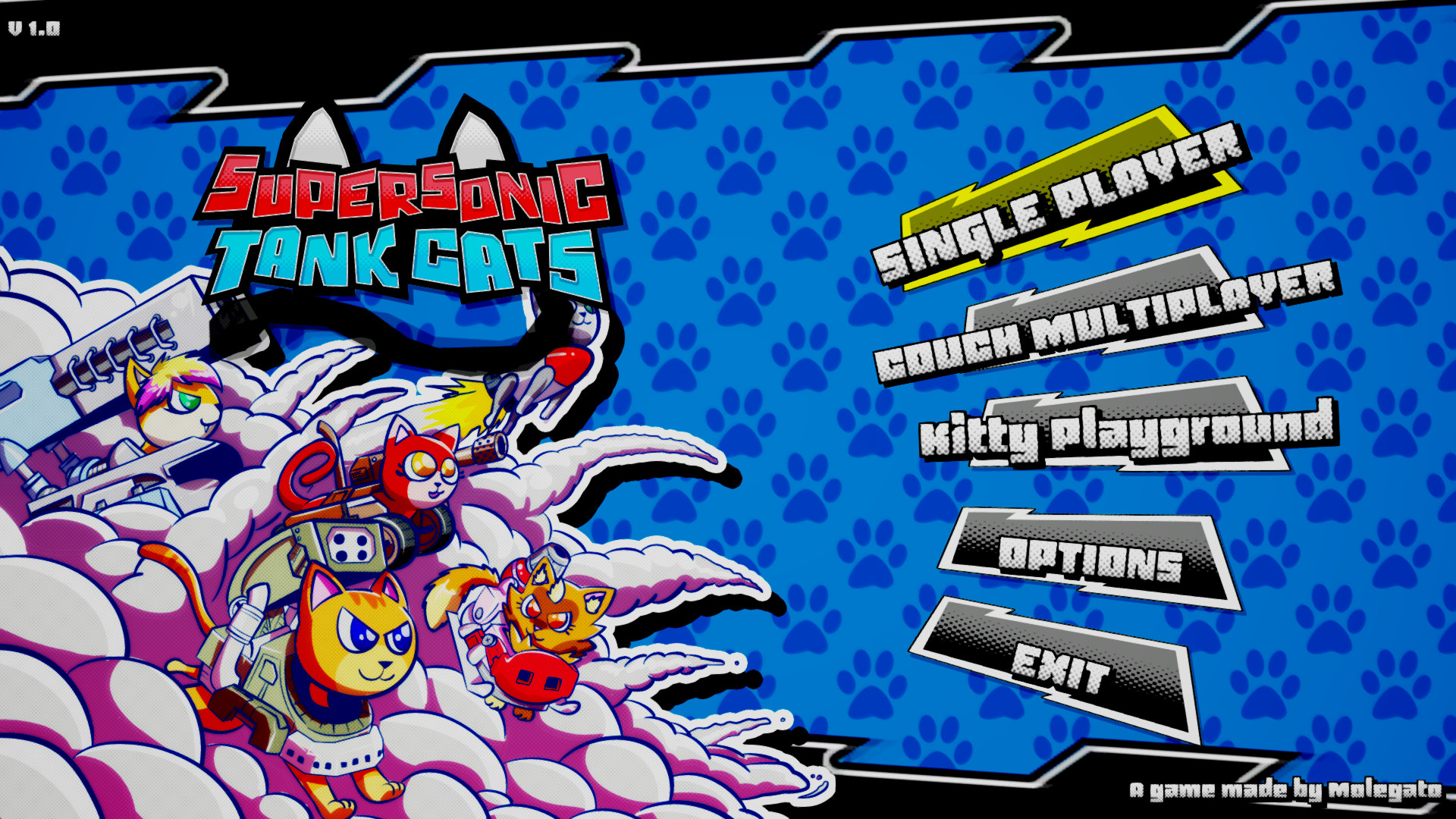 《超音速坦克猫 Supersonic Tank Cats》Switch英文版NSP下载-鼎誉项目网