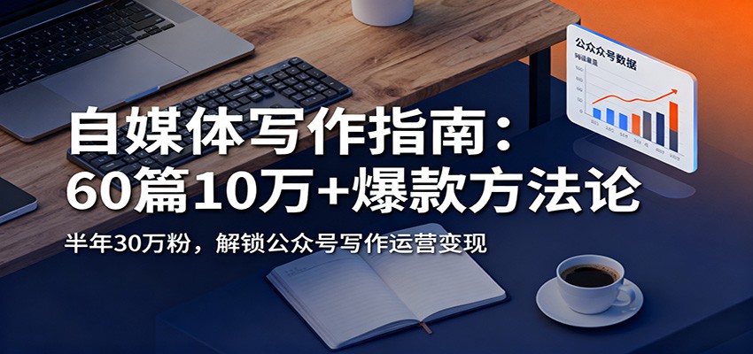 自媒体写作指南:60篇10万+爆款方法论,半年30万粉,解锁公众号写作运营变现-鼎誉项目网