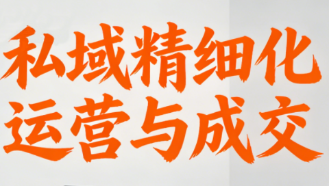 楚老师·私域精细化运营与成交-鼎誉项目网