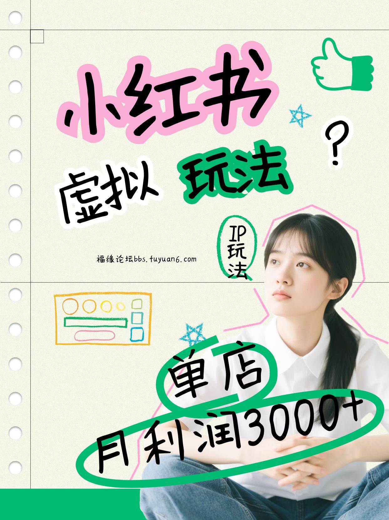 小红书虚拟玩法(铺货流和单品玩法),单店月利润3000+,IP打法+原创商品(0违规)-鼎誉项目网