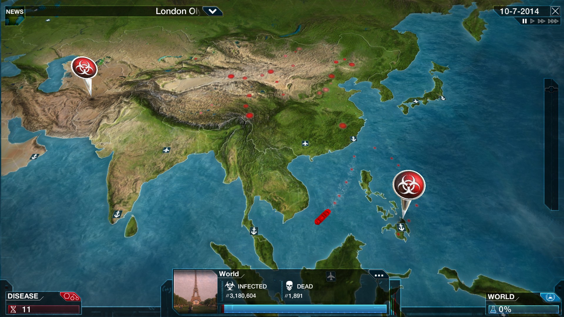 PC游戏《瘟疫公司:物竞天择/瘟疫公司:进化/Plague Inc: Evolved》中文+Build.21244809下载-鼎誉项目网
