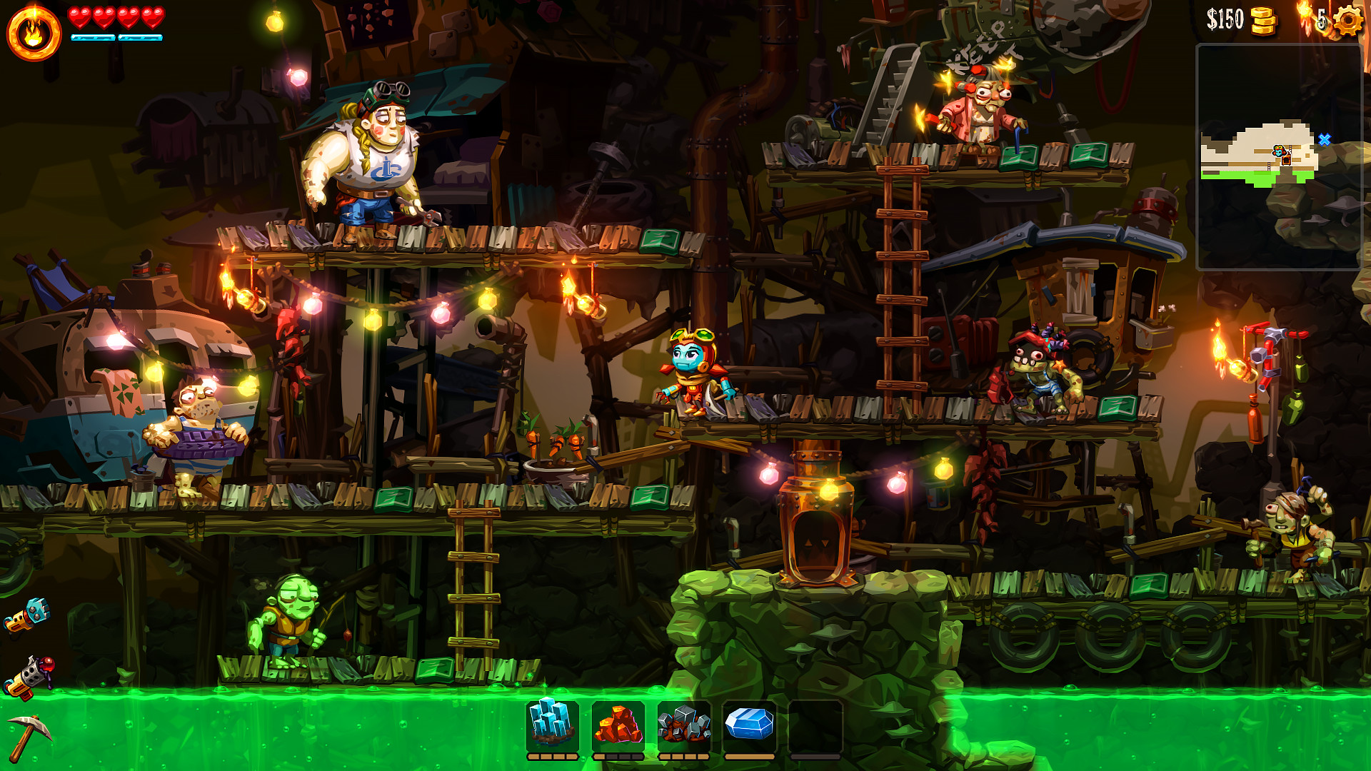 《蒸汽世界 挖掘2 SteamWorld Dig2》Switch中文版NSP下载 – 含4.1.1补丁-鼎誉项目网