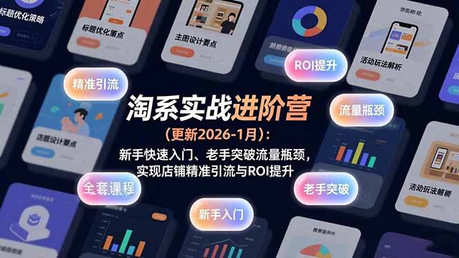 淘系实战进阶营(更新2026-1月-鼎誉项目网