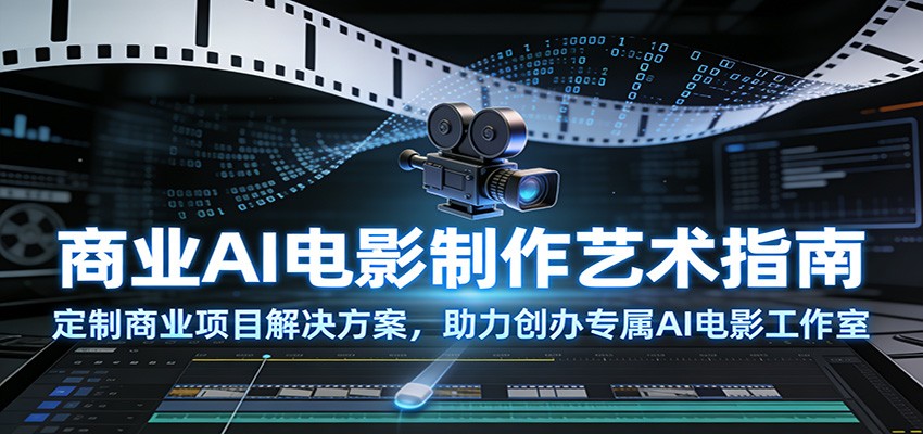 商业AI电影制作艺术指南:定制商业项目解决方案,助力创办专属AI电影工作室-鼎誉项目网