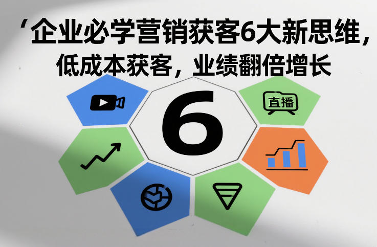 企业必学营销获客6大新思维，低成本获客，业绩翻倍增长-鼎誉项目网