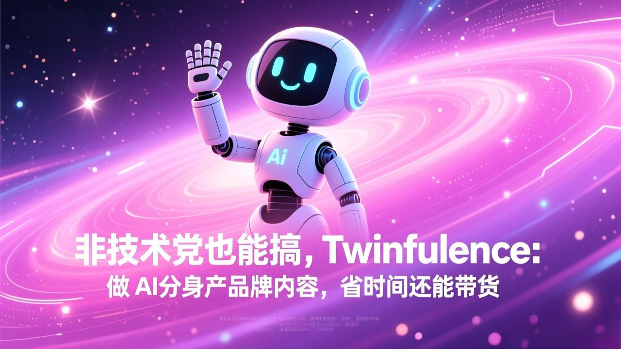 非技术党也能搞!Twinfluence:做 AI 分身产品牌内容,省时间还能带货-鼎誉项目网