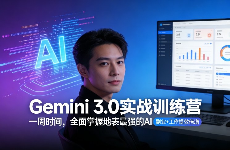 Gemini 3.0实战训练营，一周时间，全面掌握地表最强的AI，副业+工作提效倍增-鼎誉项目网