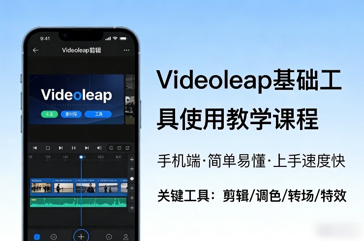 Videoleap基础工具使用教学课程,手机端视频剪辑教学,简单易懂,上手速度快-鼎誉项目网