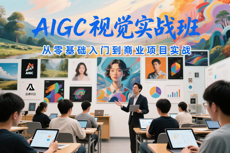 AIGC视觉实战班，从零基础入门到商业项目实战-鼎誉项目网