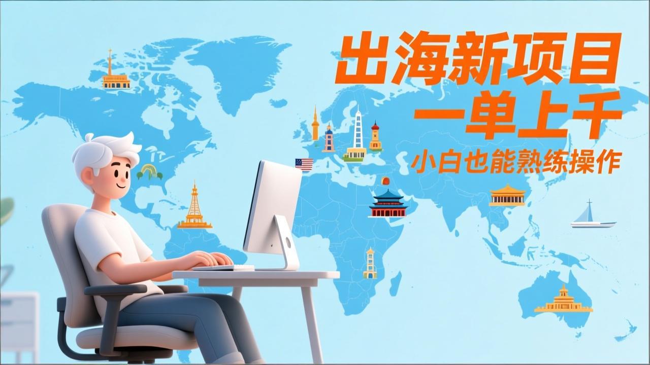 出海新项目，一单上千，小白也能熟练操作-鼎誉项目网