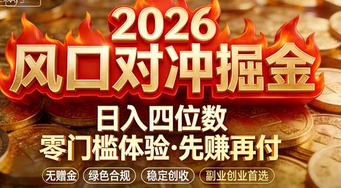 2026美金对冲套利，无赠金对冲策略保驾护航，低门槛易上手实操。单人单日收益2000+-鼎誉项目网