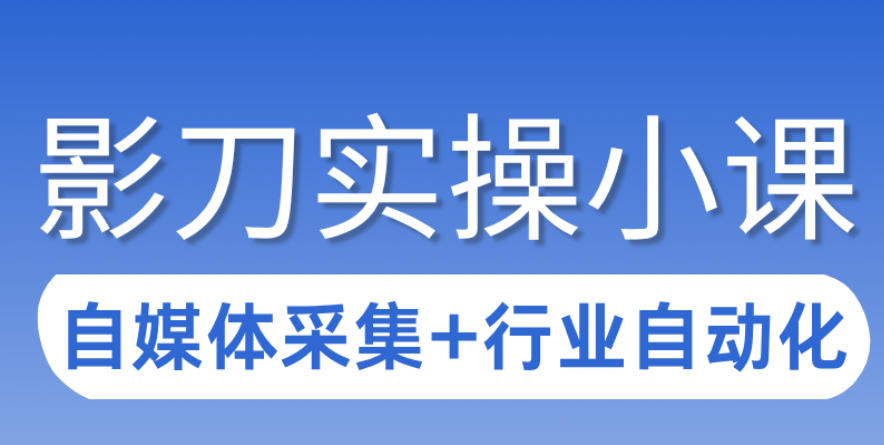 3天攻克影刀RPA：自媒体数据采集+行业自动化全流程-鼎誉项目网