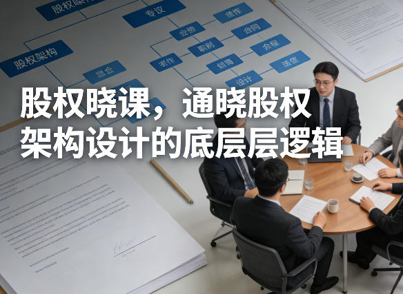 股权晓课，通晓股权架构设计的底层逻辑-鼎誉项目网