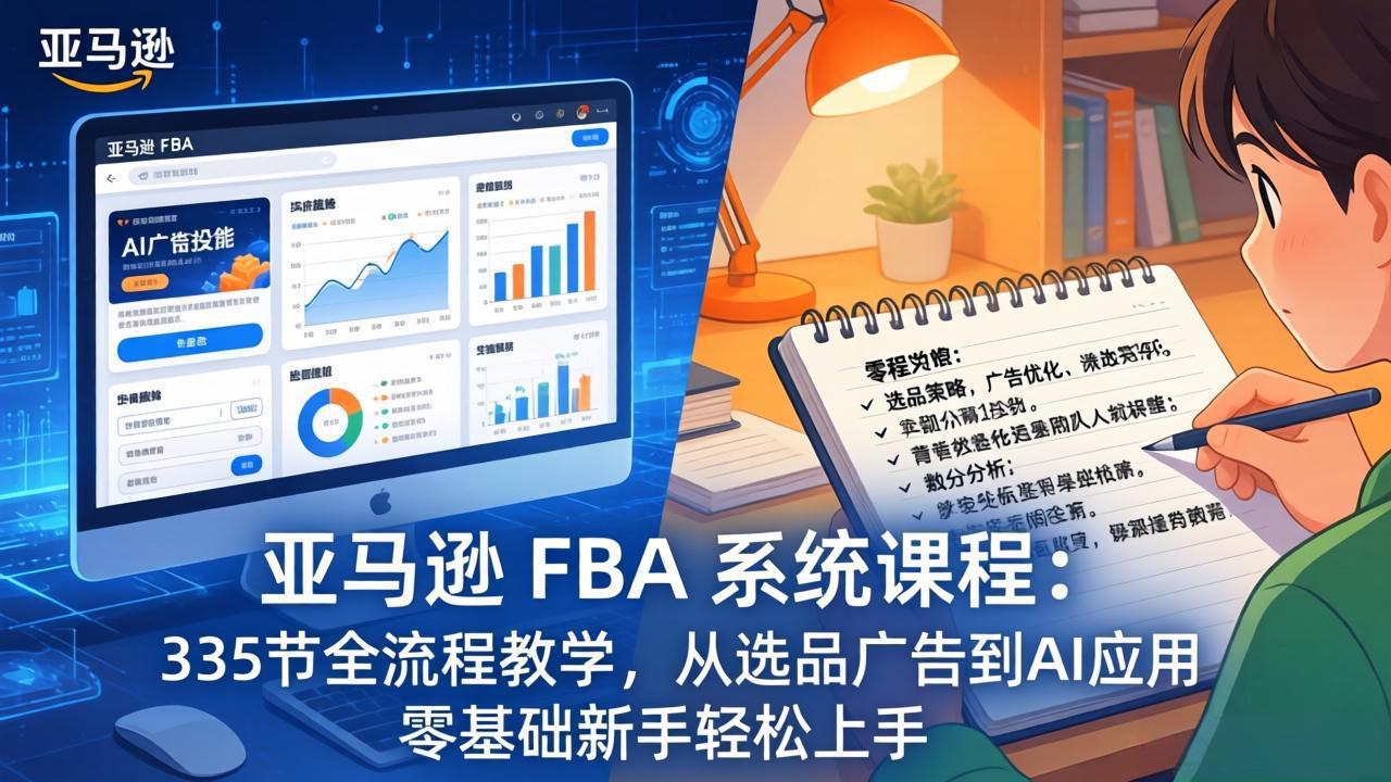 亚马逊 FBA 系统课程(更新26年3月-鼎誉项目网