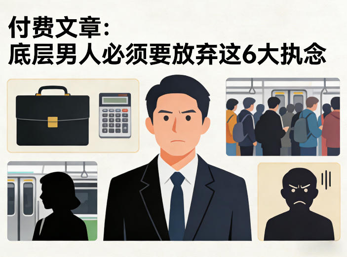 付费文章：底层男人必须要放弃这6大执念-鼎誉项目网