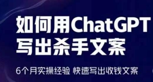 如何用ChatGPT写出杀手文案，6个月实操经验，快速写出收钱文案-鼎誉项目网