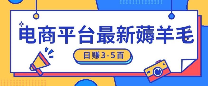 日赚300-500的电商平台薅羊毛新玩法，可重复操作，小白也可简单上手-鼎誉项目网