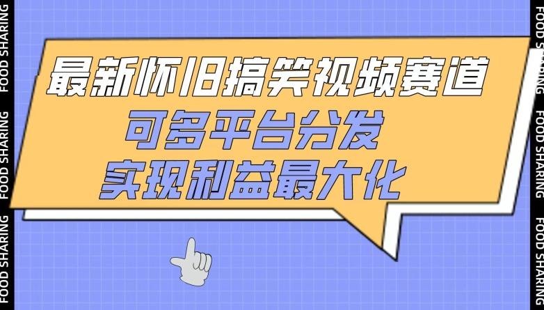 最新怀旧搞笑视频赛道，可多平台分发，实现利益最大化【揭秘】-鼎誉项目网