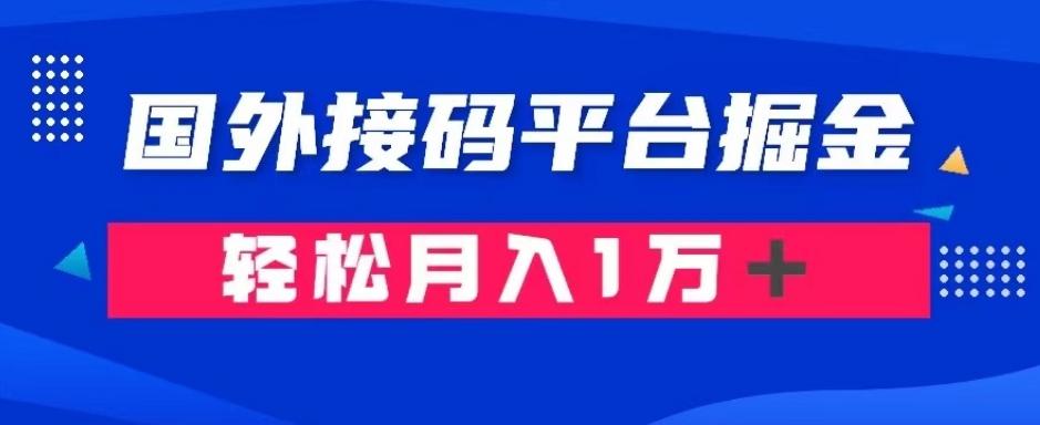 通过国外接码平台掘金：成本1.3，利润10＋，轻松月入1万＋【揭秘】-鼎誉项目网