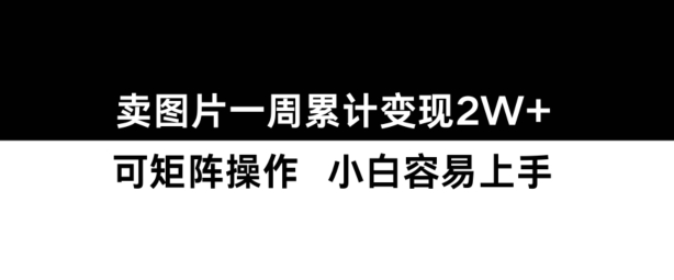 小红书【卖图片】一周累计变现2W+小白易上手-鼎誉项目网