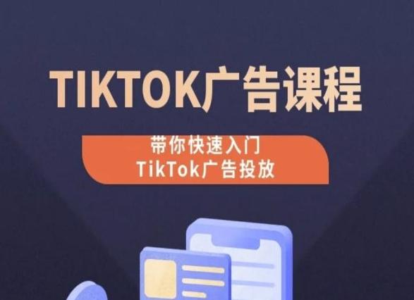 TikTok广告投放课程，从0-1实操课，带你快速入门TikTok广告投放-鼎誉项目网
