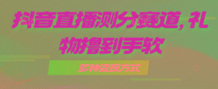 抖音直播测分赛道，多种变现方式，轻松日入1000+-鼎誉项目网