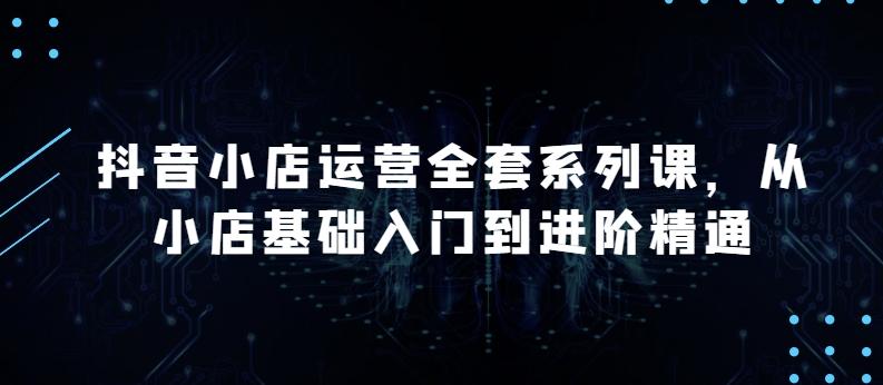 抖音小店运营全套系列课，全新升级，从小店基础入门到进阶精通，系统掌握月销百万小店的核心秘密-鼎誉项目网