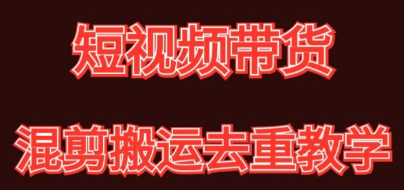 混剪去重短视频带货玩法，混剪搬运简单过原创思路分享-鼎誉项目网