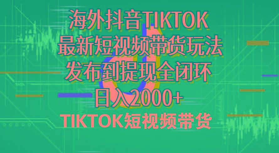 海外短视频带货，最新短视频带货玩法发布到提现全闭环，日入2000+-鼎誉项目网
