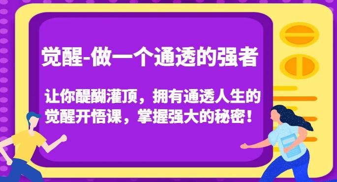 觉醒-做一个通透的强者，让你醍醐灌顶，拥有通透人生的觉醒开悟课，掌握强大的秘密！-鼎誉项目网
