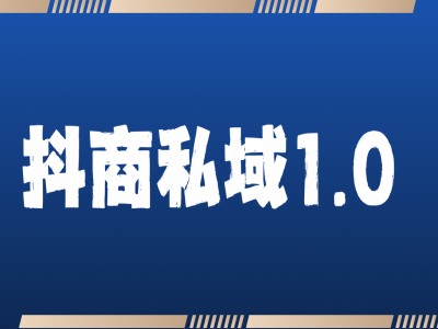抖商服务私域1.0，抖音引流获客详细教学-鼎誉项目网