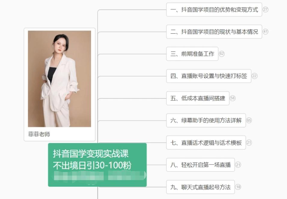 抖音国学变现项目：不出境日引30-100粉实战课程-鼎誉项目网