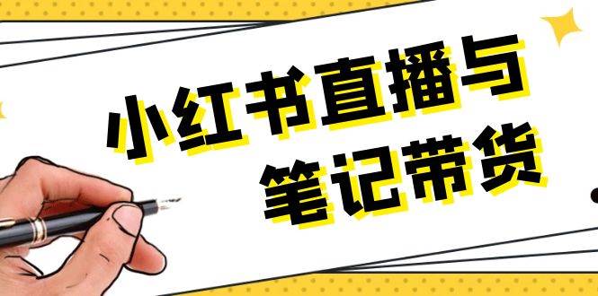 小红书直播与笔记带货：选品、上架、笔记写作、视频剪辑及直播话术等-鼎誉项目网