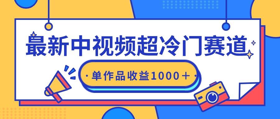 (9275期)最新中视频超冷门赛道，轻松过原创，单条视频收益1000＋-鼎誉项目网