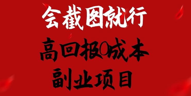 会截图就行，高回报0成本副业项目，卖离婚模板一天1.5k+【揭秘】-鼎誉项目网