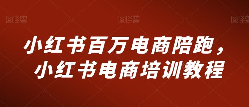 小红书百万电商陪跑，小红书电商培训教程-鼎誉项目网