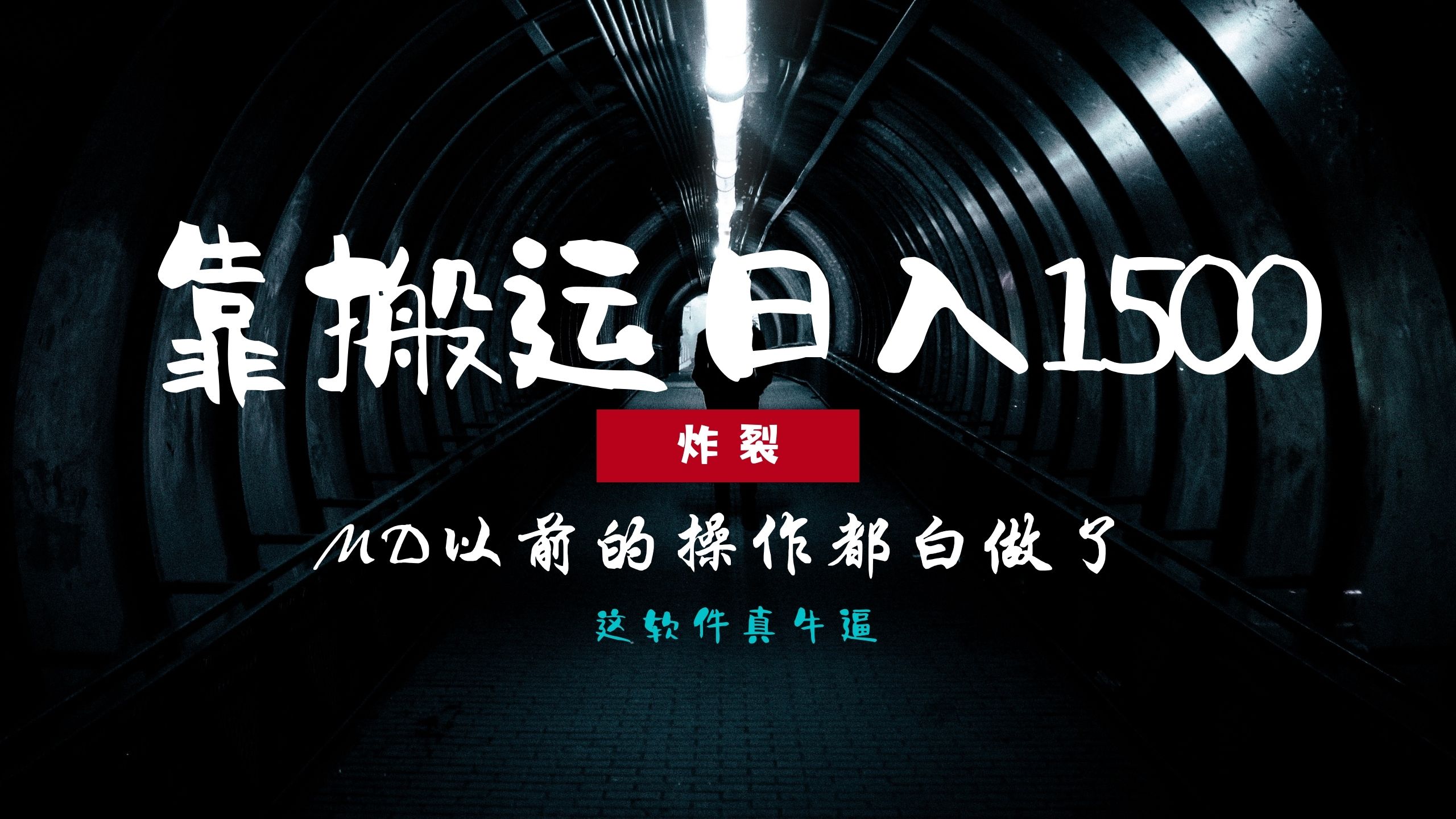 炸裂！0基础搬运也能批量日赚1500+，以前的操作都白做了！-鼎誉项目网