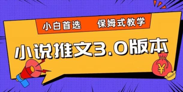 小说推文3.0玩法，日入两千+，保姆式教学，小白首选【揭秘】-鼎誉项目网