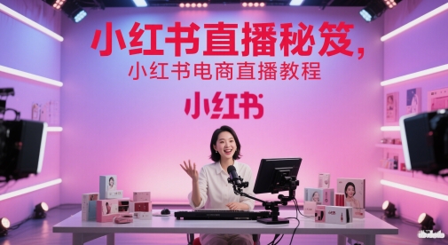 小红书直播秘笈，小红书电商直播教程-鼎誉项目网