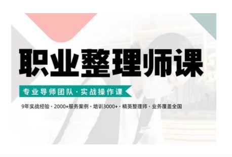 职业整理师培训(新版)，实战操作课-鼎誉项目网