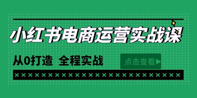 (9946期)最新小红书·电商运营实战课，从0打造  全程实战(65节视频课)-鼎誉项目网