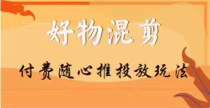【万三】好物混剪付费随心推投放玩法，随心投放小课抖音教程-鼎誉项目网