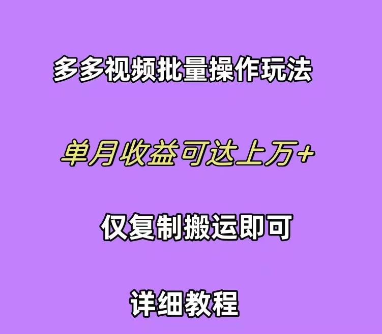 (10029期)拼多多视频带货快速过爆款选品教程 每天轻轻松松赚取三位数佣金 小白必…-鼎誉项目网