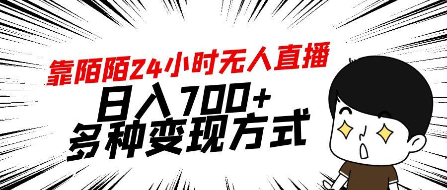靠陌陌24小时无人直播，日入700+，多种变现方式-鼎誉项目网
