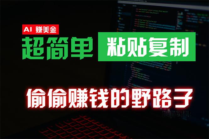 (10044期)偷偷赚钱野路子，0成本海外淘金，无脑粘贴复制 稳定且超简单 适合副业兼职-鼎誉项目网