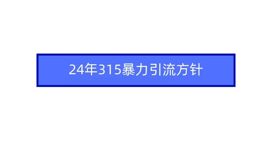 2024年自媒体爆款视频制作，快速涨粉暴力引流方针！-鼎誉项目网