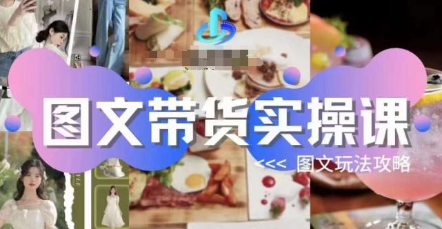 图文带货实操课，图文玩法攻略玩法-鼎誉项目网