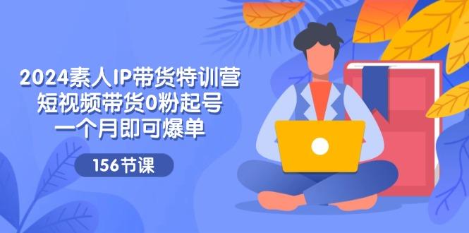 2024素人IP带货特训营，短视频带货0粉起号，一个月即可爆单(156节-鼎誉项目网