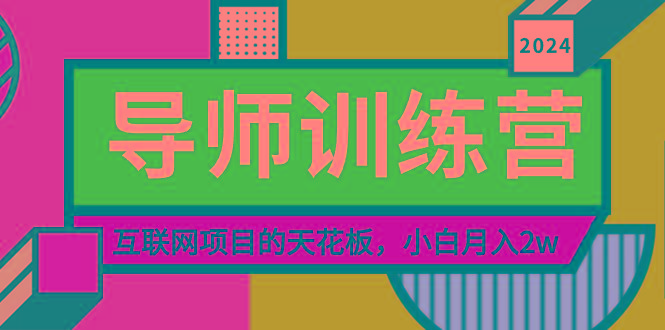 《导师训练营》精准粉丝引流的天花板，小白月入2w-鼎誉项目网
